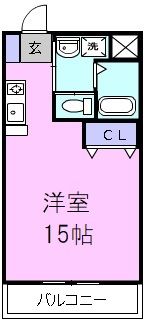 津市芸濃町椋本のマンションの間取り