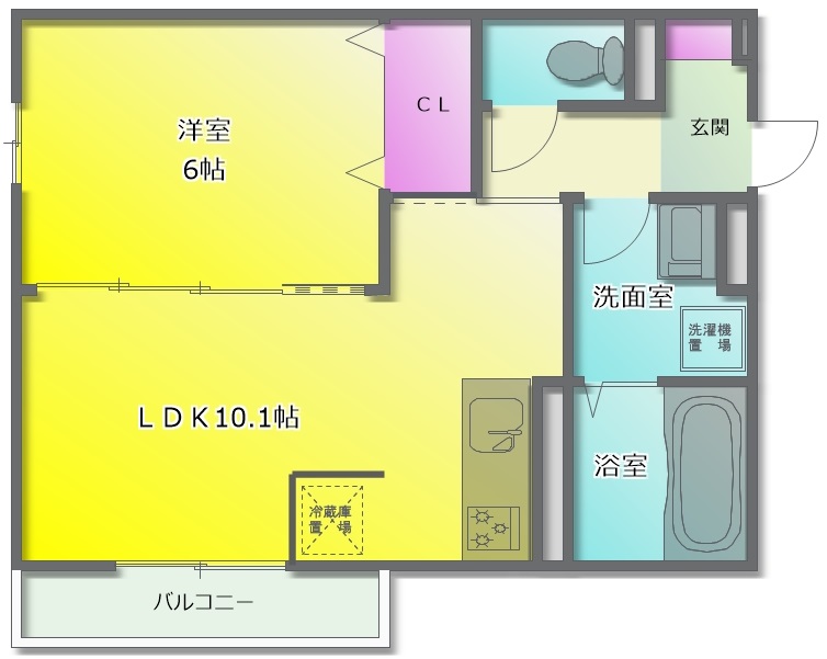 【セジュール山本南の間取り】