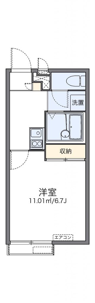 川越市豊田町のアパートの間取り