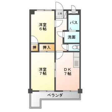 エステート南山　ＴＳ－2の間取り