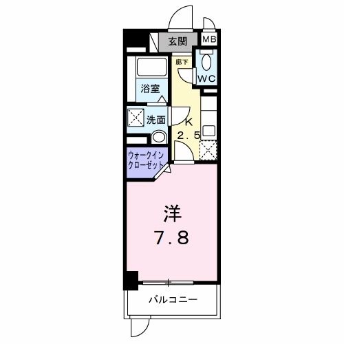 北九州市八幡西区西折尾町のマンションの間取り