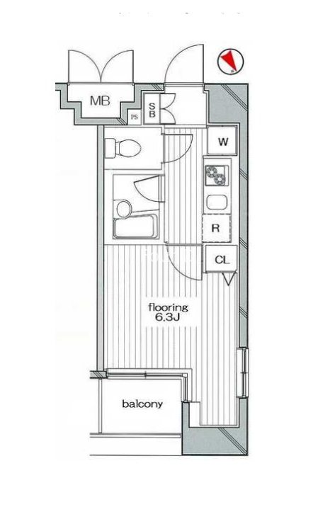 グランヴァンデュヴェール東京の間取り