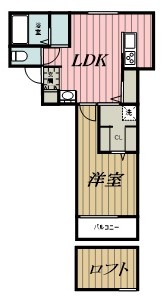 千葉市中央区矢作町のアパートの間取り