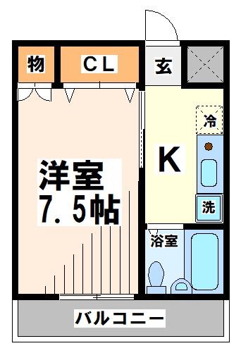 調布市仙川町のマンションの間取り