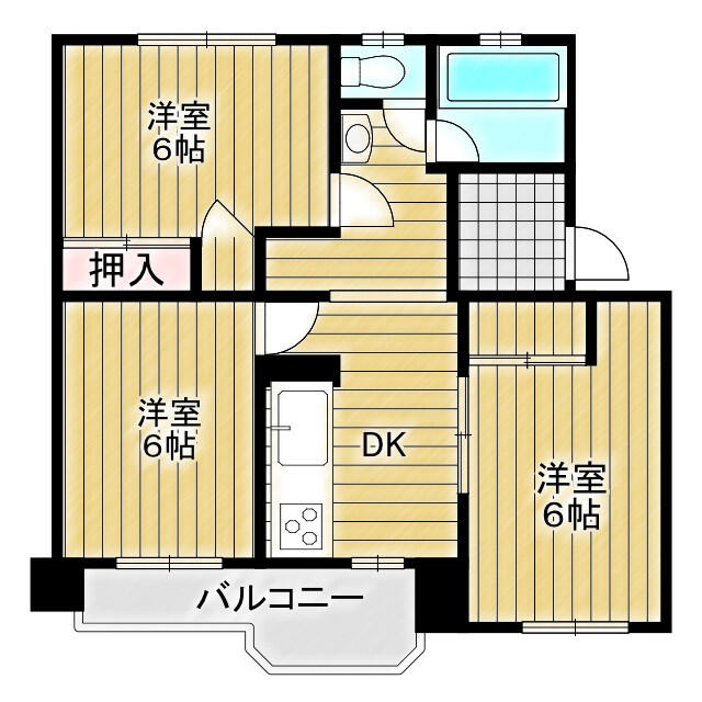 川崎市多摩区菅のマンションの間取り