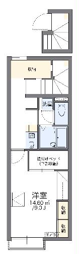 レオパレスプラシード竹丘IIの間取り