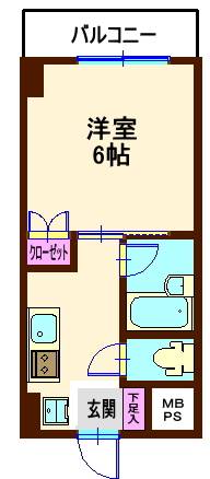 フロンティアコンフォート白楽の間取り