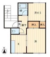 木田郡三木町大字池戸のアパートの間取り