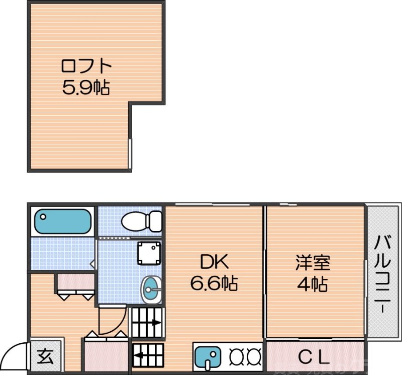 アルカーサ住ノ江の間取り