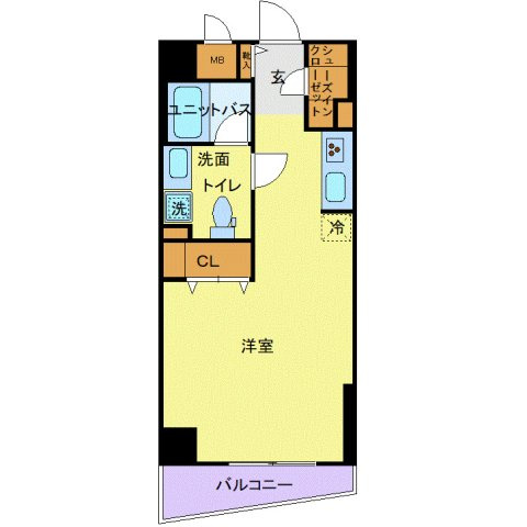 東京都文京区千駄木３（マンション）の賃貸物件の間取り