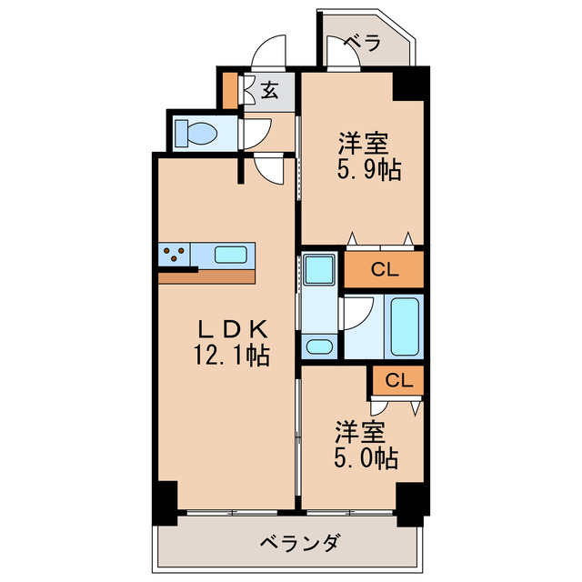 S-RESIDENCE高岳ardentの間取り写真