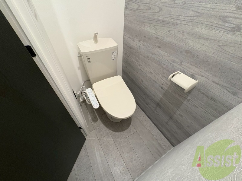 トイレ　ＴＶモニター付インターホンです。来客者の顔が見えるので安心！