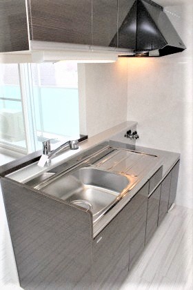 キッチン　独立システムキッチンです♪