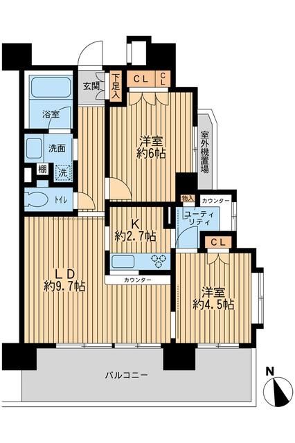 レジデンス八王子明神町の間取り写真