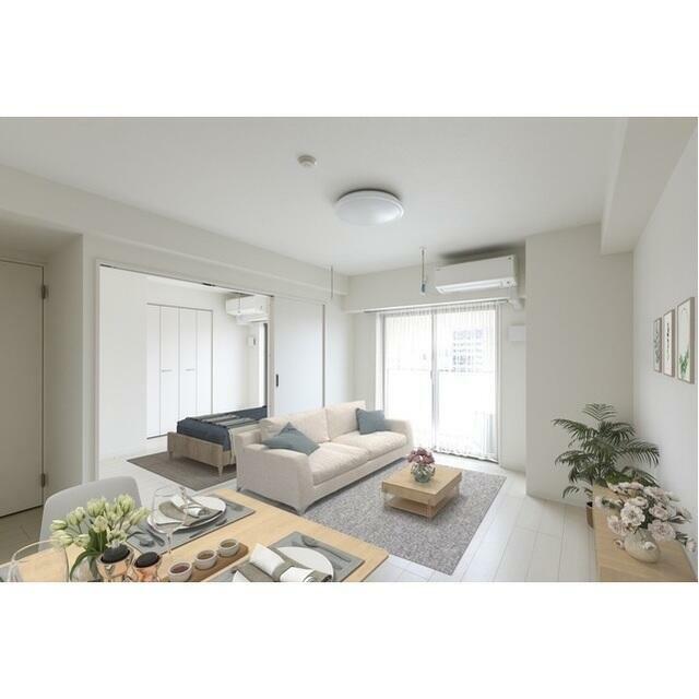 居室・リビング　家具・調度品等はCG加工です。実際の賃貸住居には含まれません
