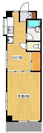 メゾンドアレイ新町の間取り写真