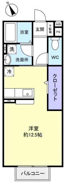 エスポワール緑が丘の間取り写真