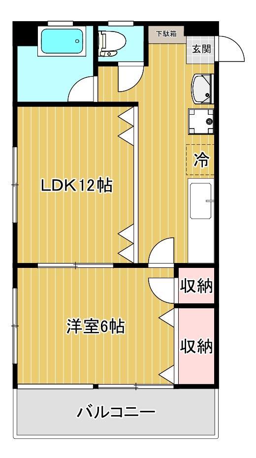 住吉コーポの間取り写真