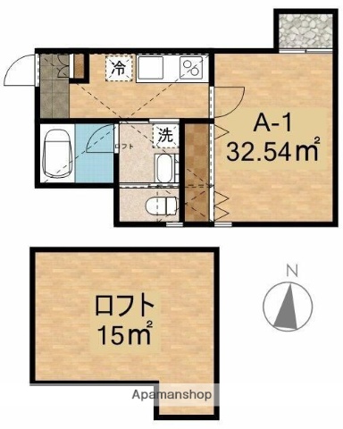 M-unitの間取り写真
