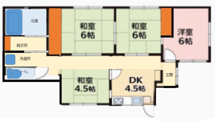 愛媛県西予市三瓶町垣生戸建の間取り写真