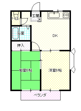 エステートピア国分寺Aの間取り