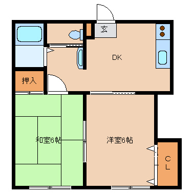 メゾンヴィオラの間取り