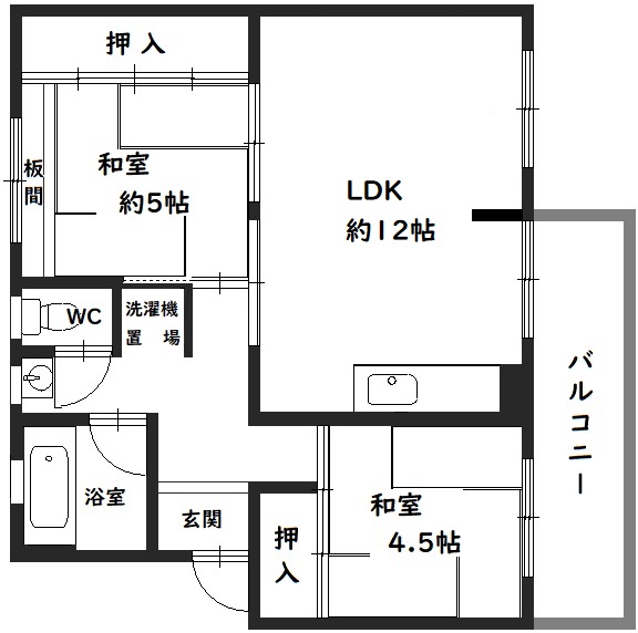 新金岡第2住宅の間取り写真