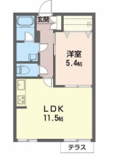 神戸市垂水区塩屋町のアパートの間取り