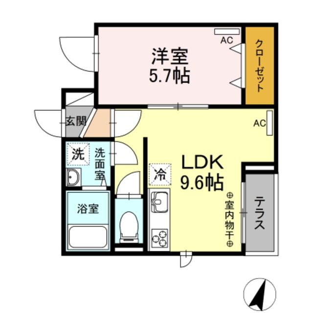 江戸川区南小岩のアパートの間取り