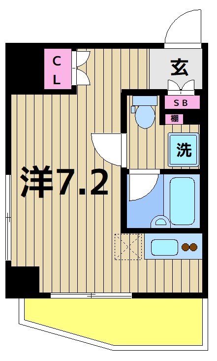 セジョリ北千住ノワールの間取り