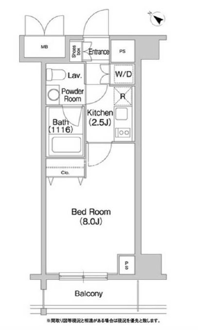 コンフォリア豊洲の間取り