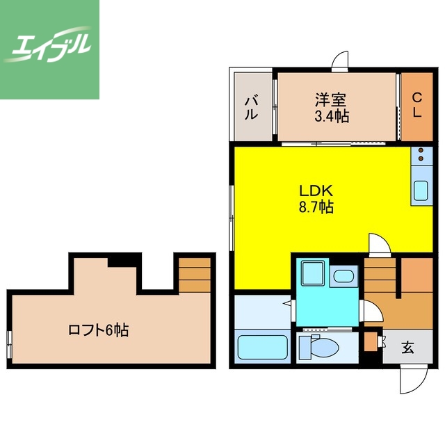 HARU鳥栖の間取り