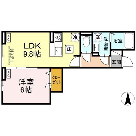 グラナーデ六町IIの間取り