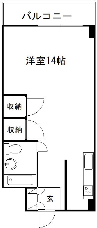 中西ビルの間取り