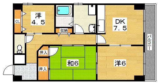 サンコート吉野の間取り