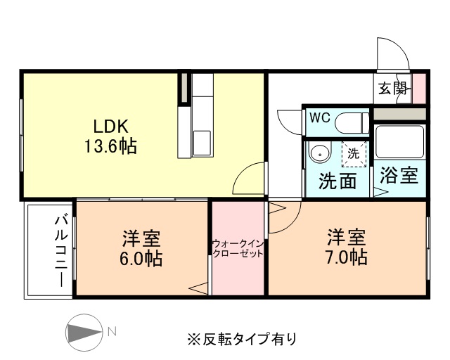 ハートフルクレアの間取り