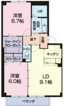 草津市青地町のアパートの間取り