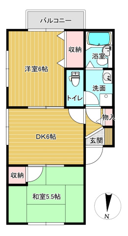 セジュール松尾の間取り