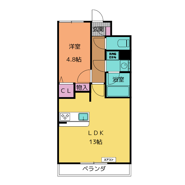 コペッツ桃山の間取り