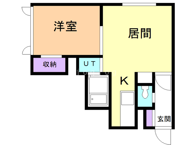 札幌市中央区南二十九条西のアパートの間取り