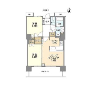 江東区豊洲のマンションの間取り