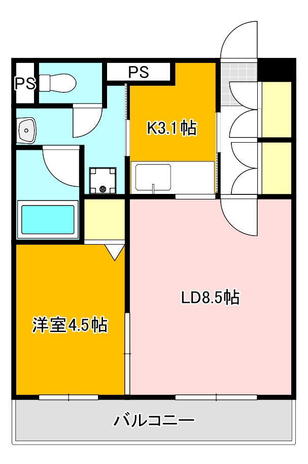 【秋桜中間の間取り】