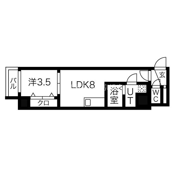 【大阪市鶴見区緑のマンションの間取り】