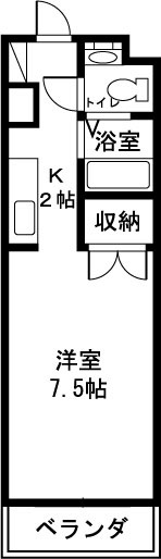 秦野市下大槻のマンションの間取り