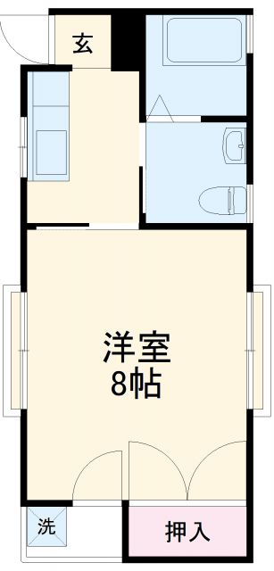 豊橋市浪ノ上町のアパートの間取り