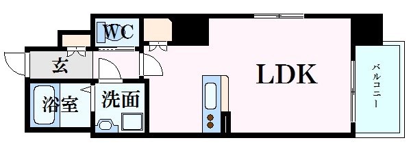 広島市東区光町のマンションの間取り