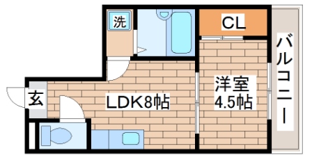 神戸市須磨区白川台のマンションの間取り