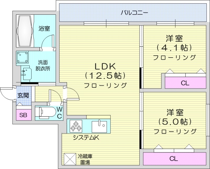 S-RESIDENCE北円山alesiaの間取り