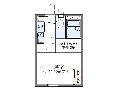 レオパレスプリマベーラの間取り