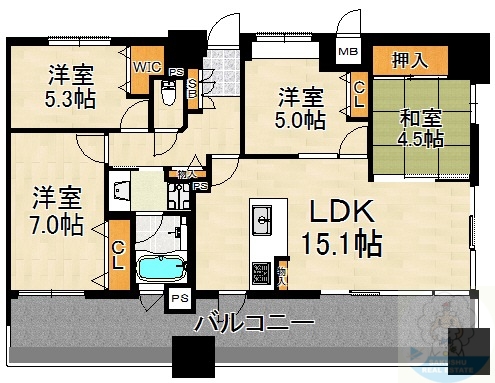 ルネッサンス21博多の間取り